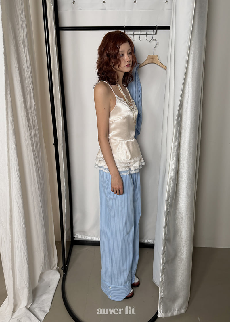 Auver_Fit - Korean Women Fashion - #momslook - Open Cuff Pants - 9