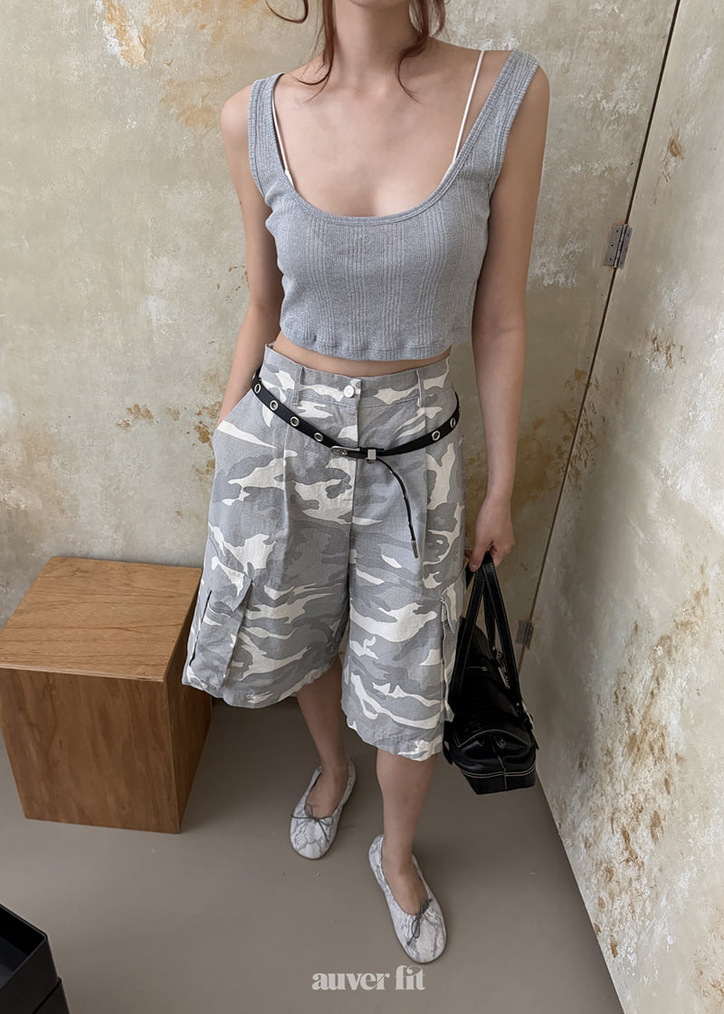 Auver_Fit - Korean Women Fashion - #momslook - Ribbed Bustier Sleeveless Top - 4