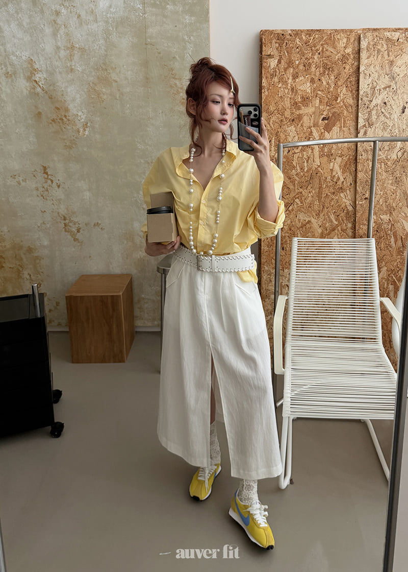 Auver_Fit - Korean Women Fashion - #womensfashion - Linen Hush Skirt - 2