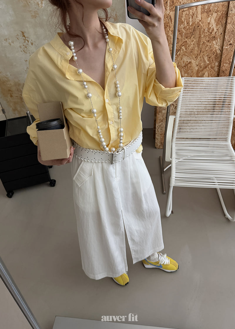 Auver_Fit - Korean Women Fashion - #momslook - Linen Hush Skirt - 4