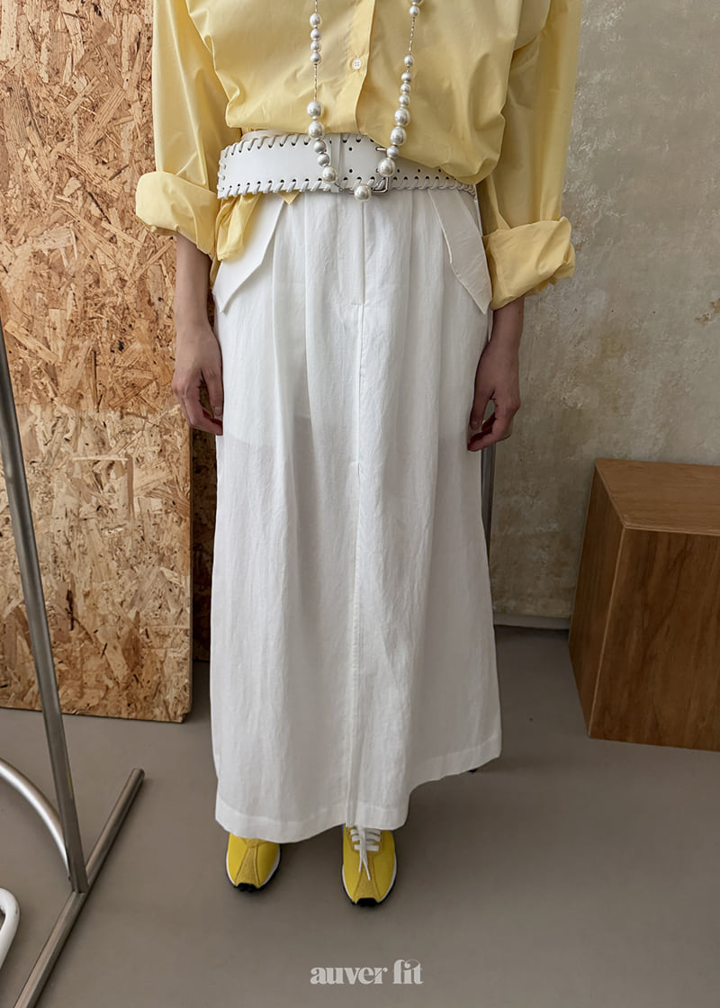 Auver_Fit - Korean Women Fashion - #womensfashion - Linen Hush Skirt - 6