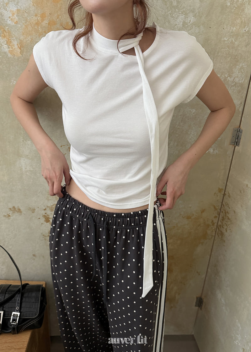 Auver_Fit - Korean Women Fashion - #womensfashion - Como Tie Sleeveless Top