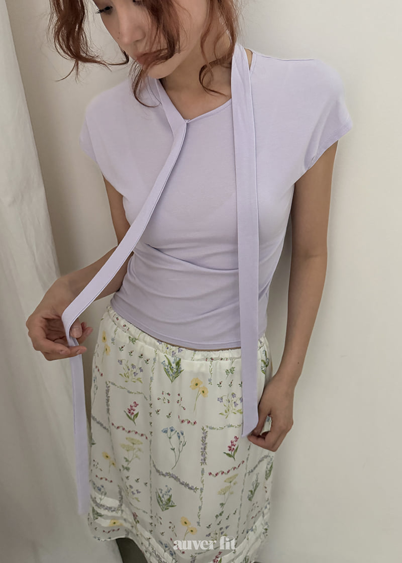 Auver_Fit - Korean Women Fashion - #womensfashion - Como Tie Sleeveless Top - 9