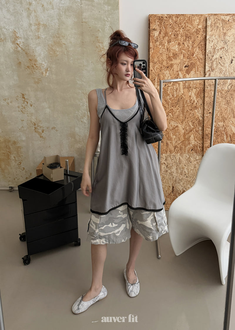 Auver_Fit - Korean Women Fashion - #womensfashion - Sky Slip One-piece - 2