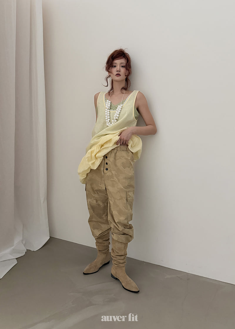 Auver_Fit - Korean Women Fashion - #womensfashion - Wind Camo Pants - 12