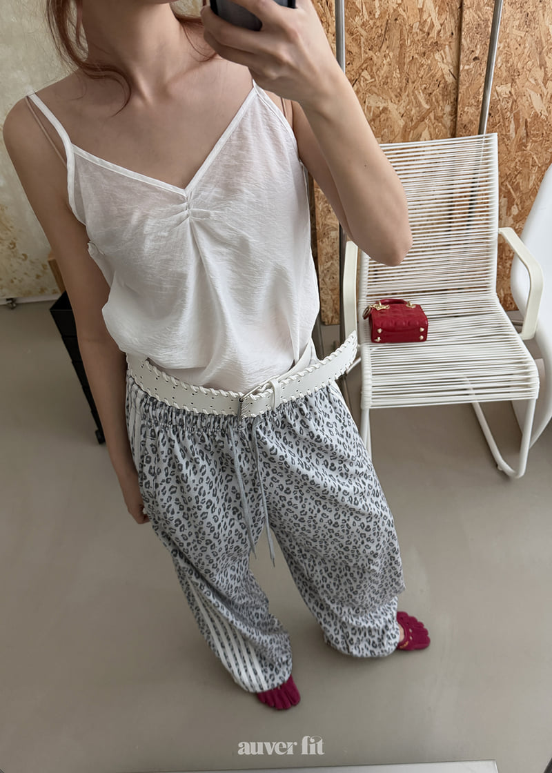 Auver_Fit - Korean Women Fashion - #womensfashion - Organza Pintuck Sleeveless Top