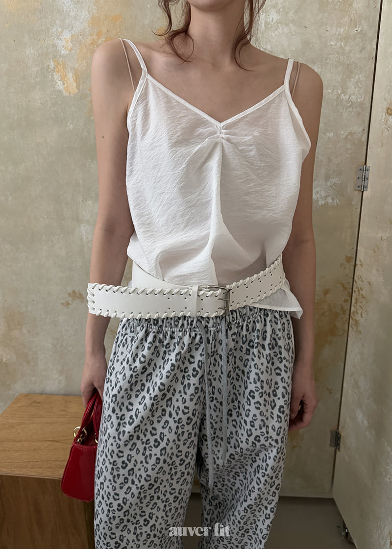 Auver_Fit - Korean Women Fashion - #womensfashion - Organza Pintuck Sleeveless Top - 3