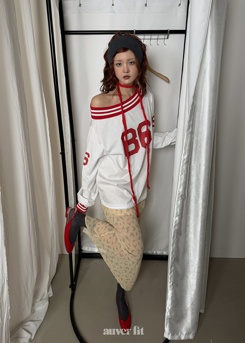 Auver_Fit - Korean Women Fashion - #womensfashion - Jersey Off-Shoulder Top
