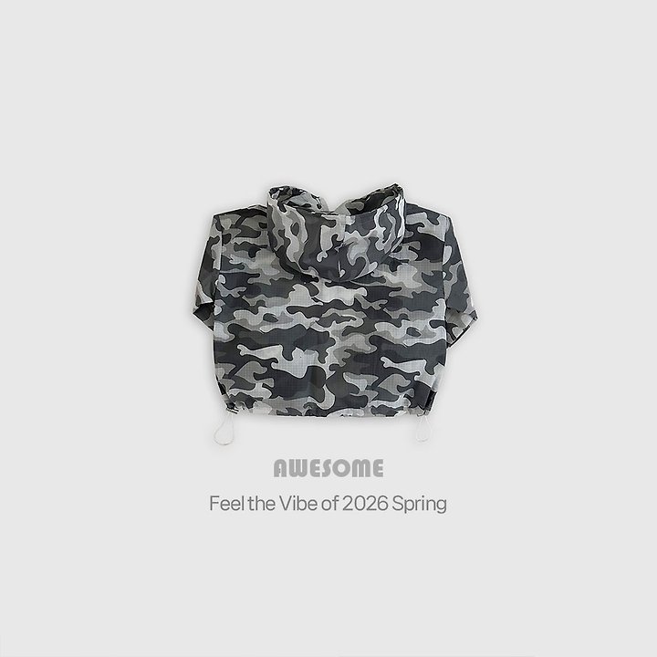 Awesome Bebe - Korean Children Fashion - #kidzfashiontrend - Camo Check Hood Windbreaker - 4