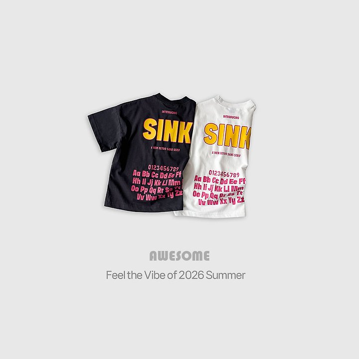 Awesome Bebe - Korean Children Fashion - #kidzfashiontrend - Font Enzyme Short Sleeve Tee - 4