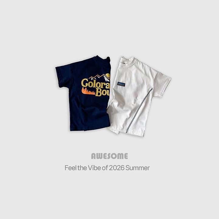 Awesome Bebe - Korean Children Fashion - #Kfashion4kids - Colorado Panel Short Sleeve Tee