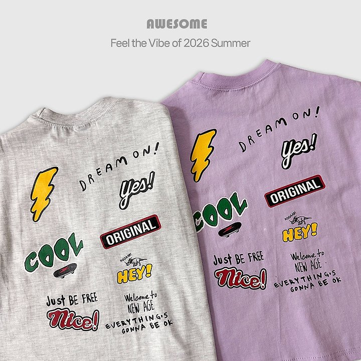 Awesome Bebe - Korean Children Fashion - #childofig - Sticker Pop Short Sleeve Tee - 8