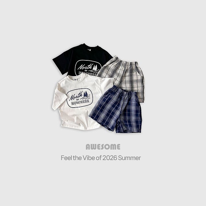 Awesome Bebe - Korean Children Fashion - #childofig - North Check Set - 3