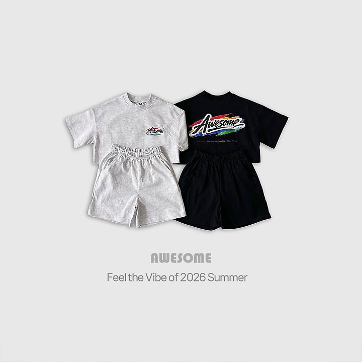 Awesome Bebe - Korean Children Fashion - #childrensboutique - Graffiti Set