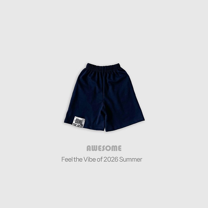 Awesome Bebe - Korean Children Fashion - #designkidswear - Engine Curve Label Shorts - 6