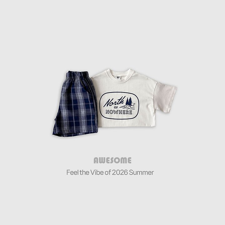 Awesome Bebe - Korean Children Fashion - #designkidswear - North Check Set - 5