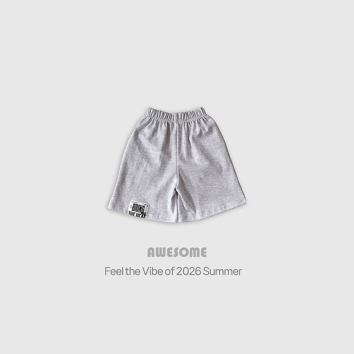 Awesome Bebe - Korean Children Fashion - #fashionkids - Engine Curve Label Shorts - 8