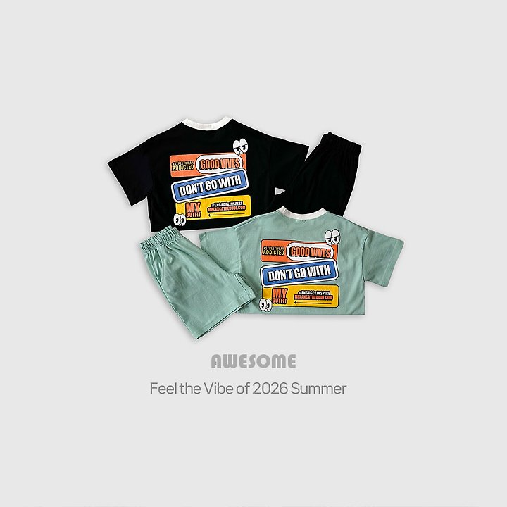 Awesome Bebe - Korean Children Fashion - #kidsshorts - Eyes On You Set - 3