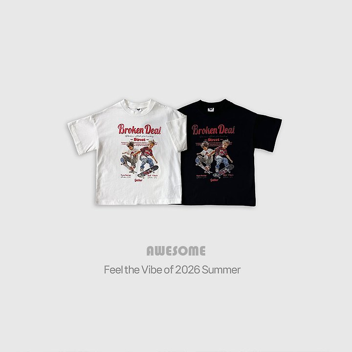 Awesome Bebe - Korean Children Fashion - #kidsstore - Skate Boy Short Sleeve Tee
