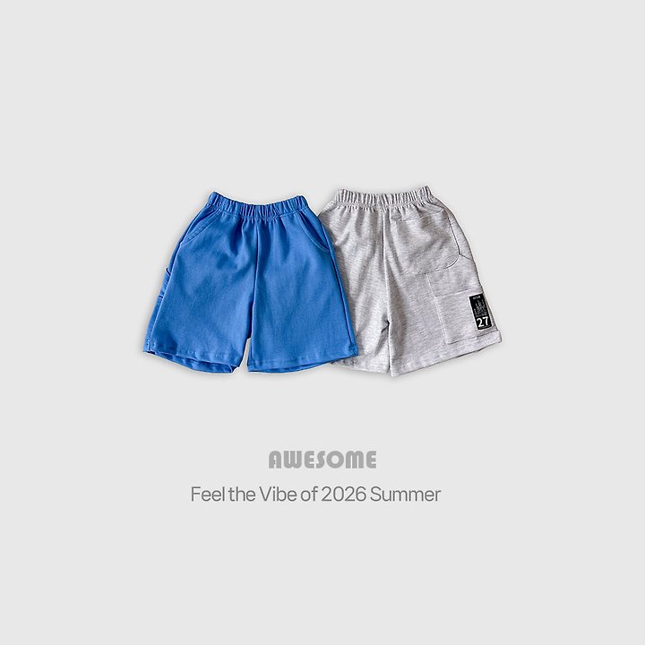 Awesome Bebe - Korean Children Fashion - #kidzfashiontrend - Carpenter Label Shorts