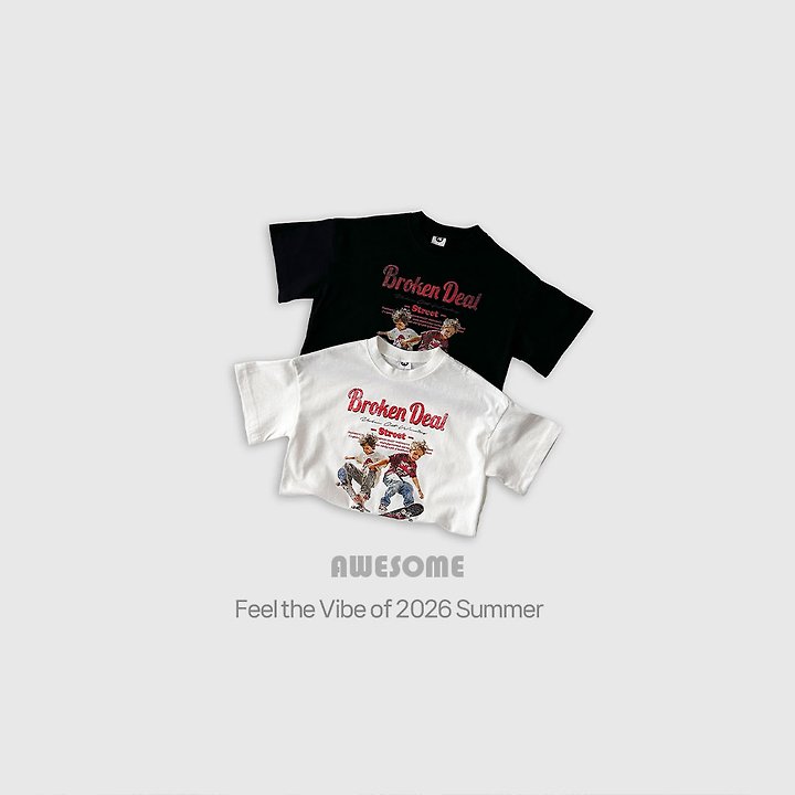 Awesome Bebe - Korean Children Fashion - #kidzfashiontrend - Skate Boy Short Sleeve Tee - 2