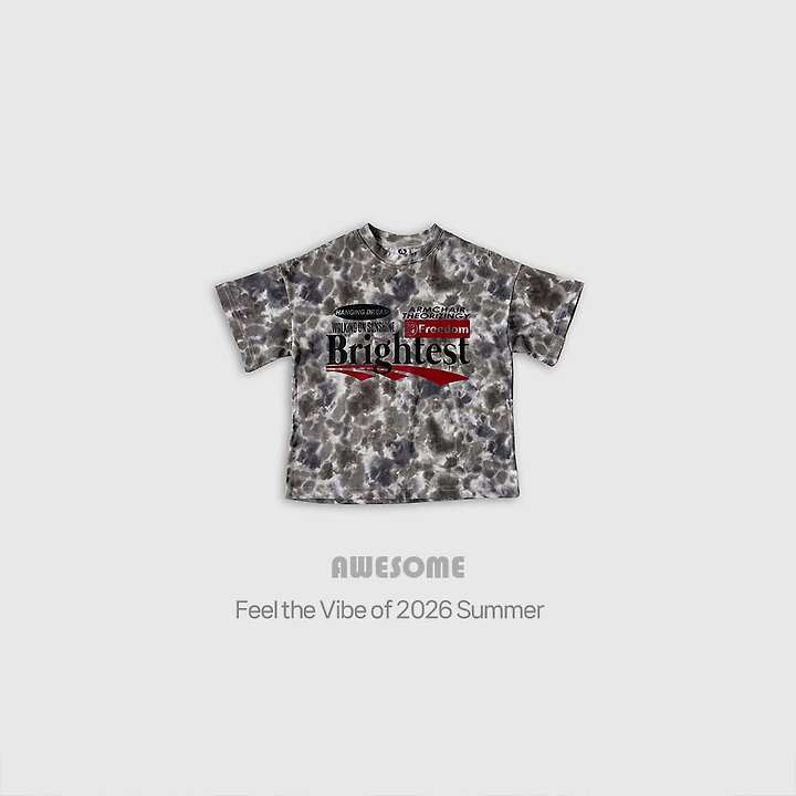 Awesome Bebe - Korean Children Fashion - #littlefashionista - Bright Tie-Dye Short Sleeve Tee - 6