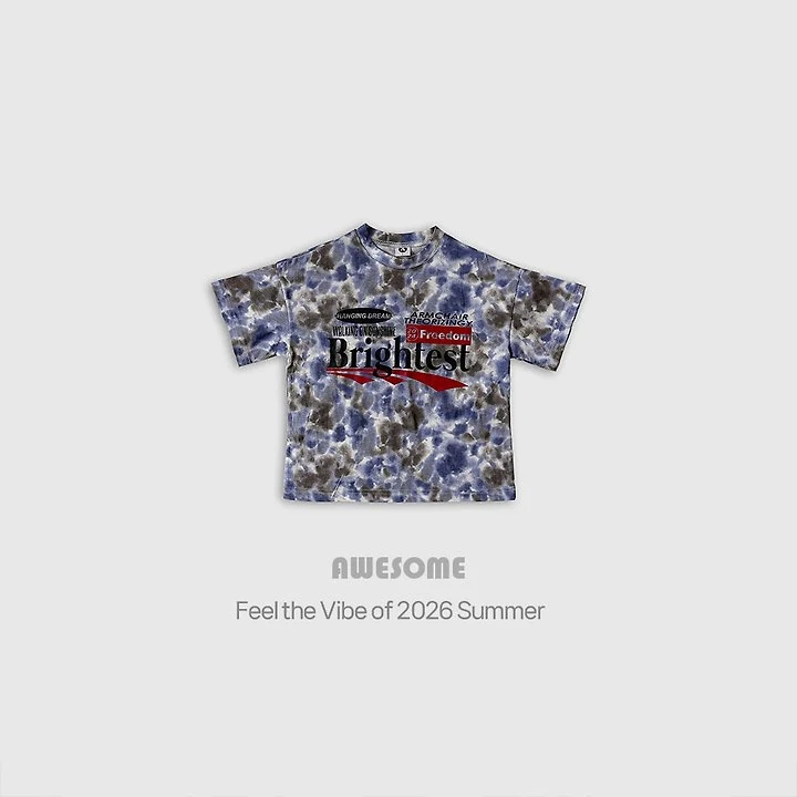 Awesome Bebe - Korean Children Fashion - #magicofchildhood - Bright Tie-Dye Short Sleeve Tee - 7
