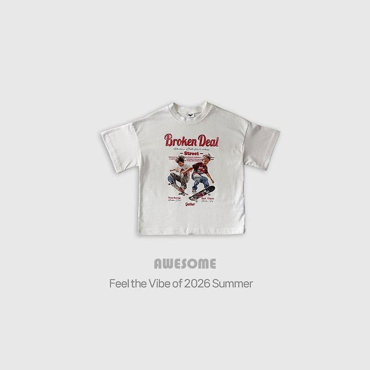 Awesome Bebe - Korean Children Fashion - #magicofchildhood - Skate Boy Short Sleeve Tee - 5