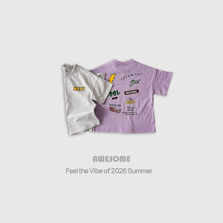 Awesome Bebe - Korean Children Fashion - #magicofchildhood - Sticker Pop Short Sleeve Tee - 2