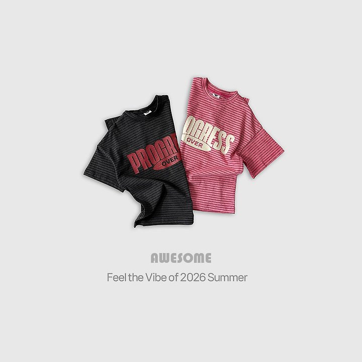 Awesome Bebe - Korean Children Fashion - #magicofchildhood - Progress Pigment Short Sleeve Tee