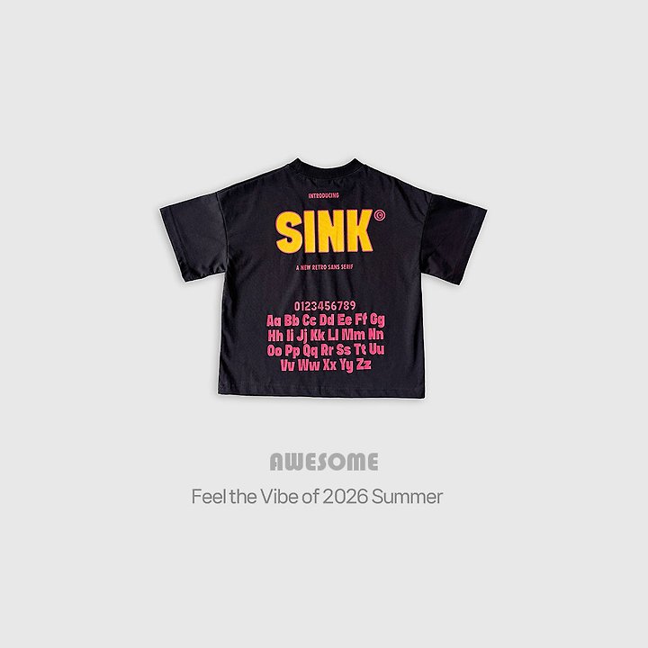 Awesome Bebe - Korean Children Fashion - #prettylittlegirls - Font Enzyme Short Sleeve Tee - 8