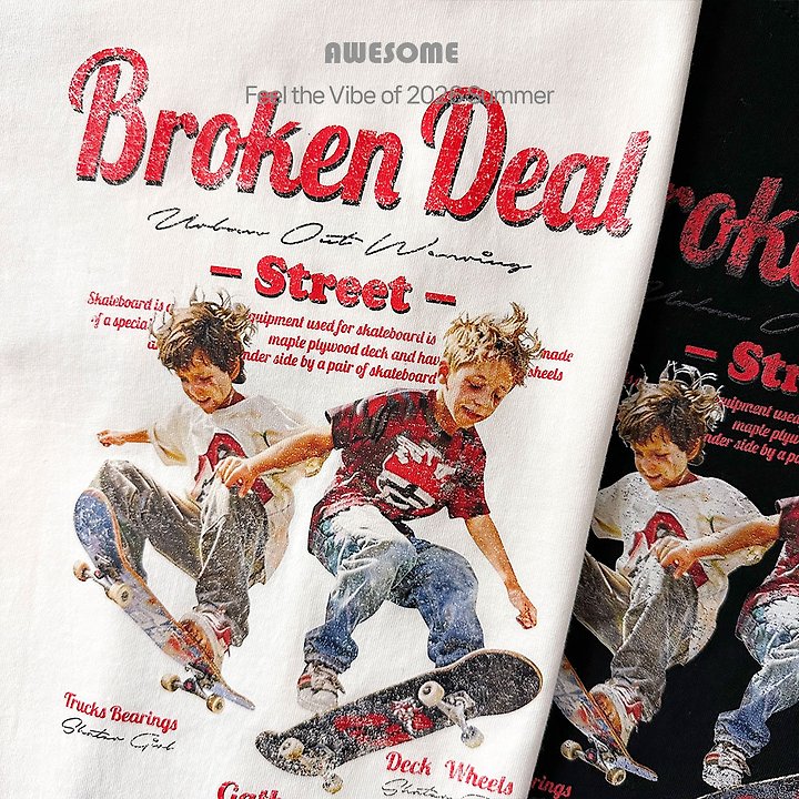 Awesome Bebe - Korean Children Fashion - #prettylittlegirls - Skate Boy Short Sleeve Tee - 7