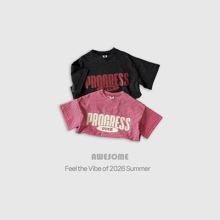 Awesome Bebe - Korean Children Fashion - #prettylittlegirls - Progress Pigment Short Sleeve Tee - 4
