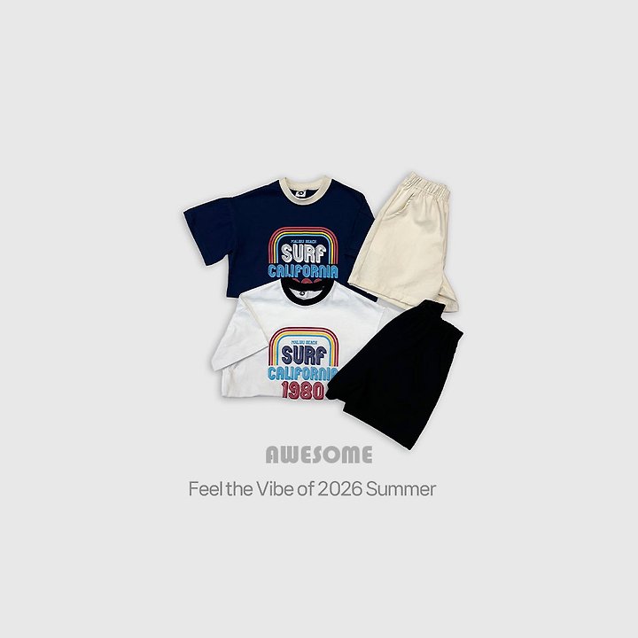 Awesome Bebe - Korean Children Fashion - #toddlerclothing - Surf 80 Set - 2
