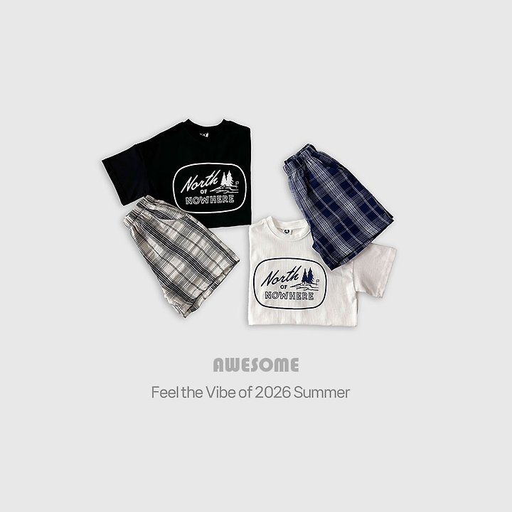 Awesome Bebe - Korean Children Fashion - #toddlerclothing - North Check Set