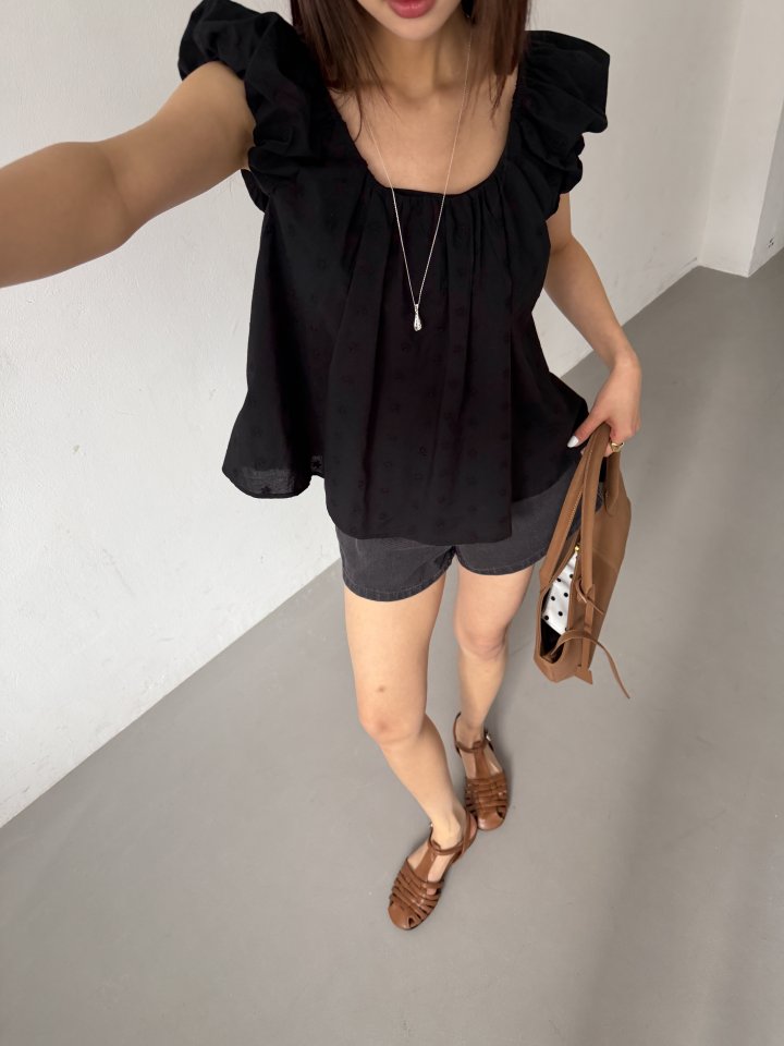 Baguette - Korean Women Fashion - #momslook - Sand Puff Blouse - 6