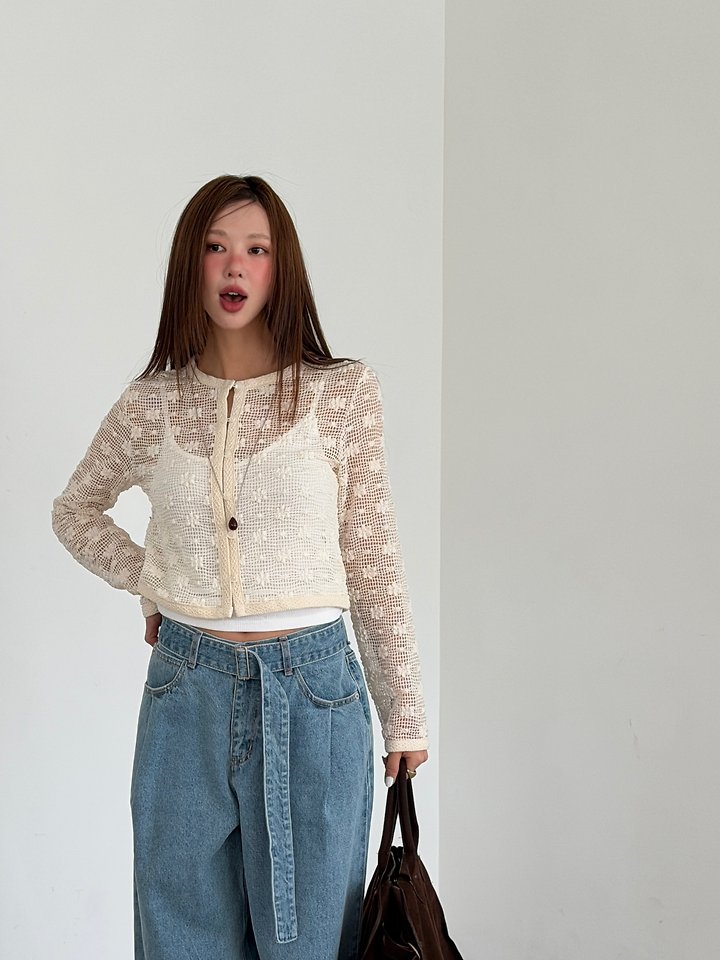 Baguette - Korean Women Fashion - #momslook - Floral Cardigan - 11