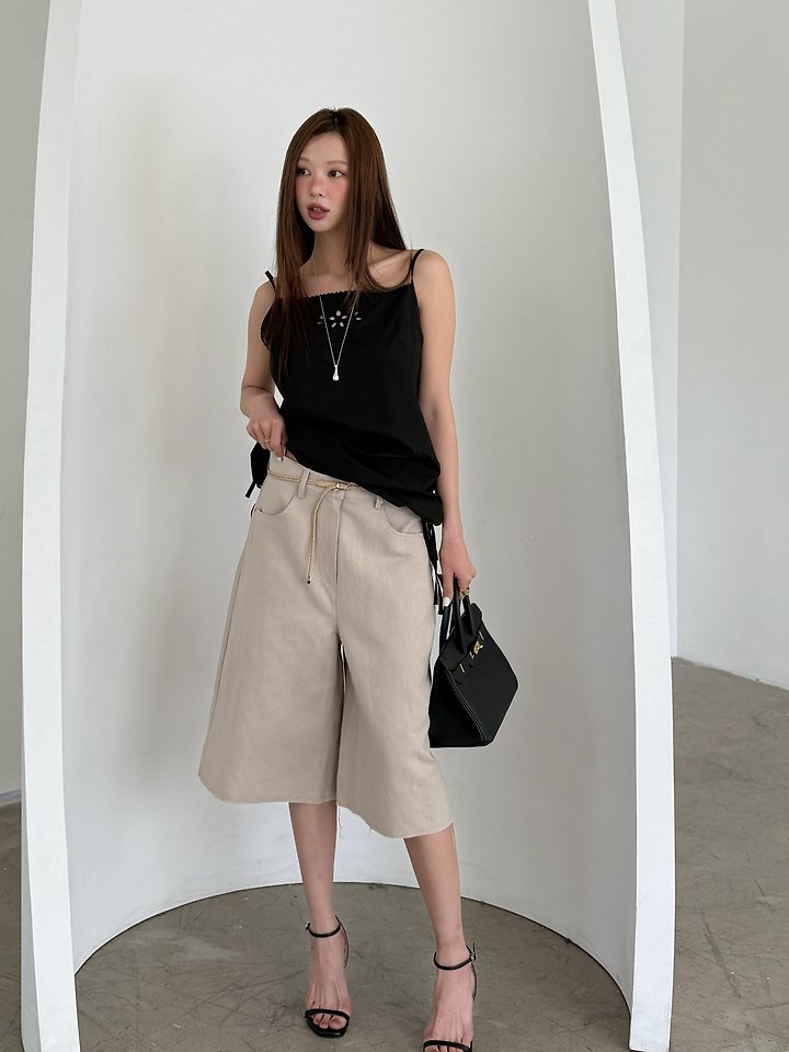 Baguette - Korean Women Fashion - #momslook - 7-Length Linen Pants - 9