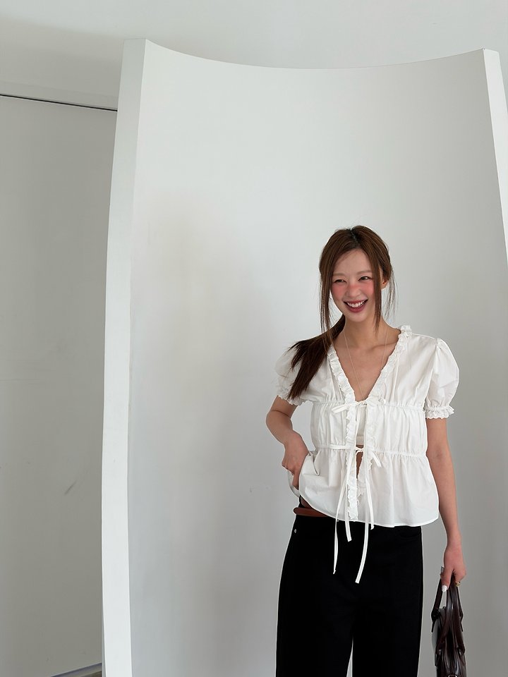 Baguette - Korean Women Fashion - #momslook - Jane Lace Blouse - 7