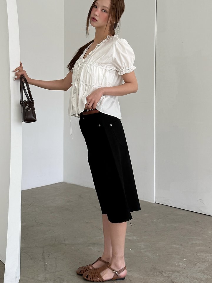 Baguette - Korean Women Fashion - #pursuepretty - 7-Length Linen Pants - 4