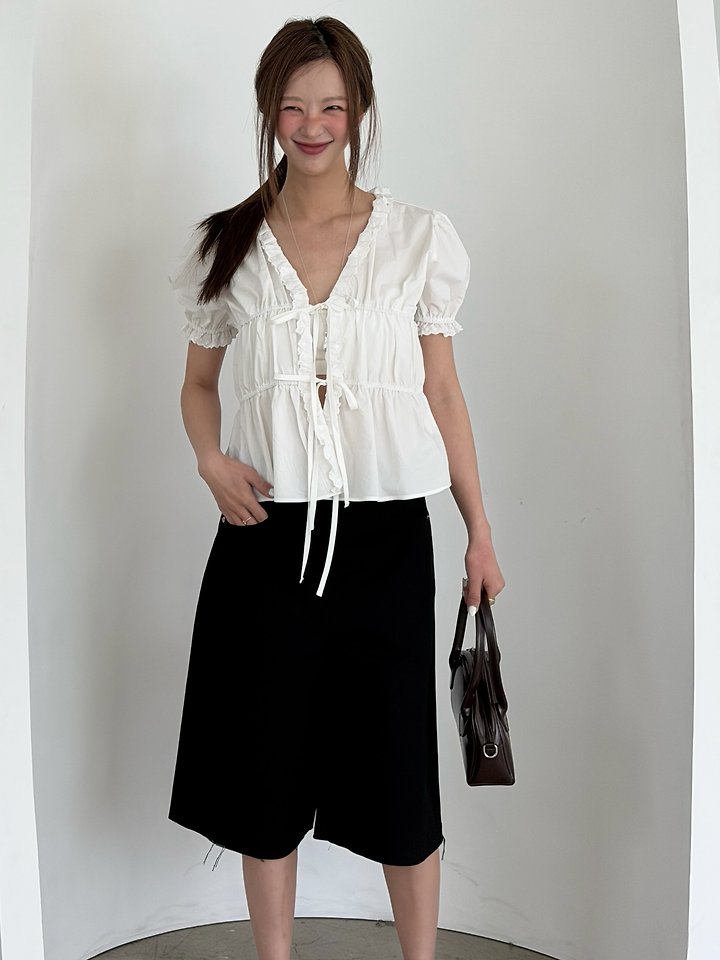 Baguette - Korean Women Fashion - #romanticstyle - Jane Lace Blouse - 3