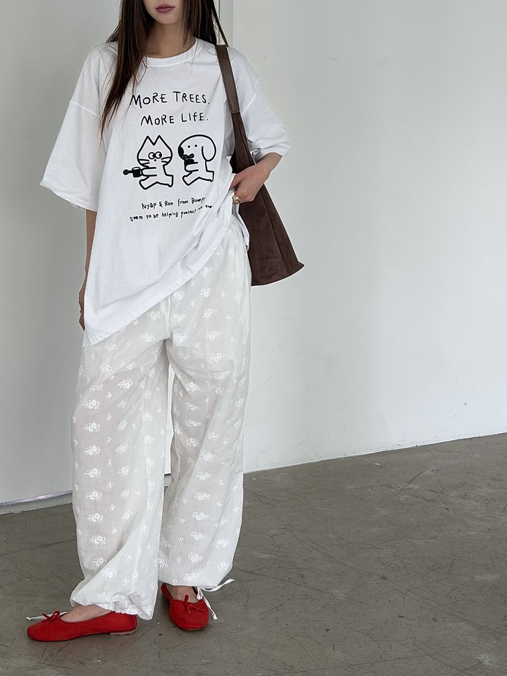 Baguette - Korean Women Fashion - #thelittlethings - Cats Tee - 7