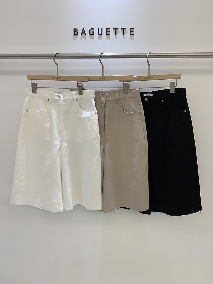 Baguette - Korean Women Fashion - #vintageinspired - 7-Length Linen Pants