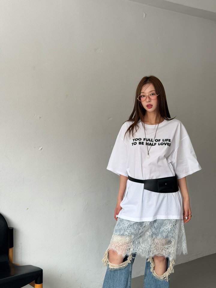 Baguette - Korean Women Fashion - #womensfashion - Lace Layered Tee - 6