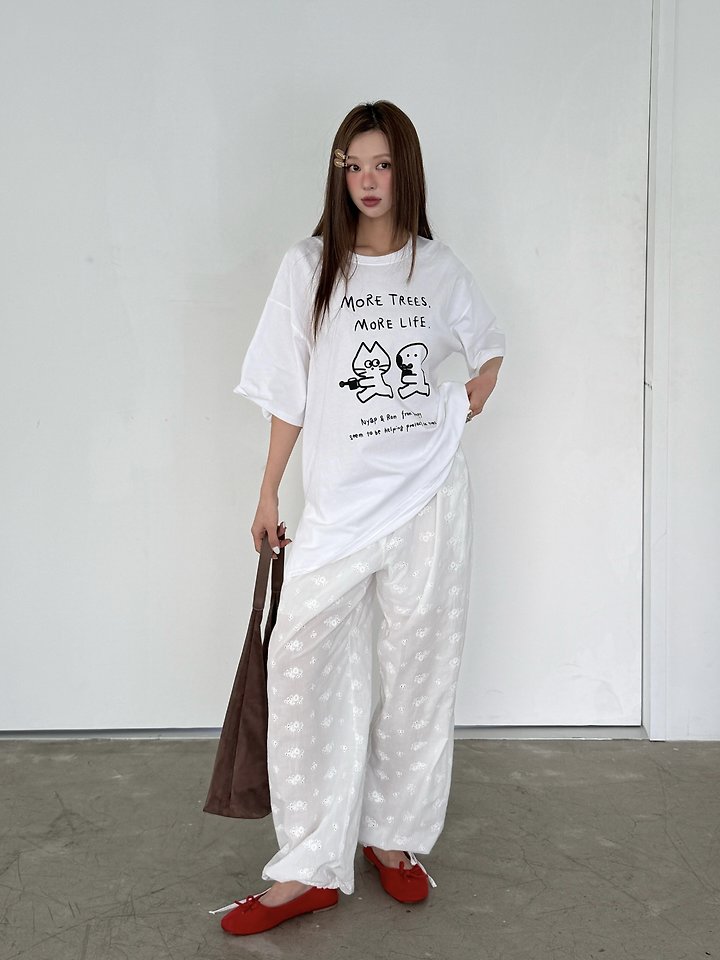 Baguette - Korean Women Fashion - #womensfashion - Cats Tee - 11