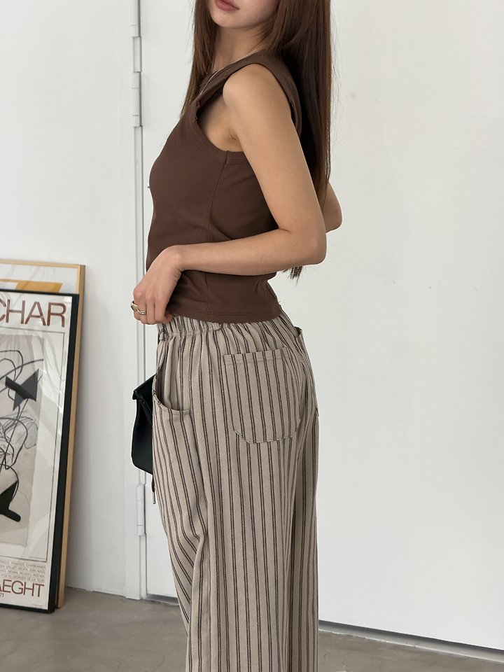 Baguette - Korean Women Fashion - #womensfashion - Vintage Ribbed Sleeveless Top - 12