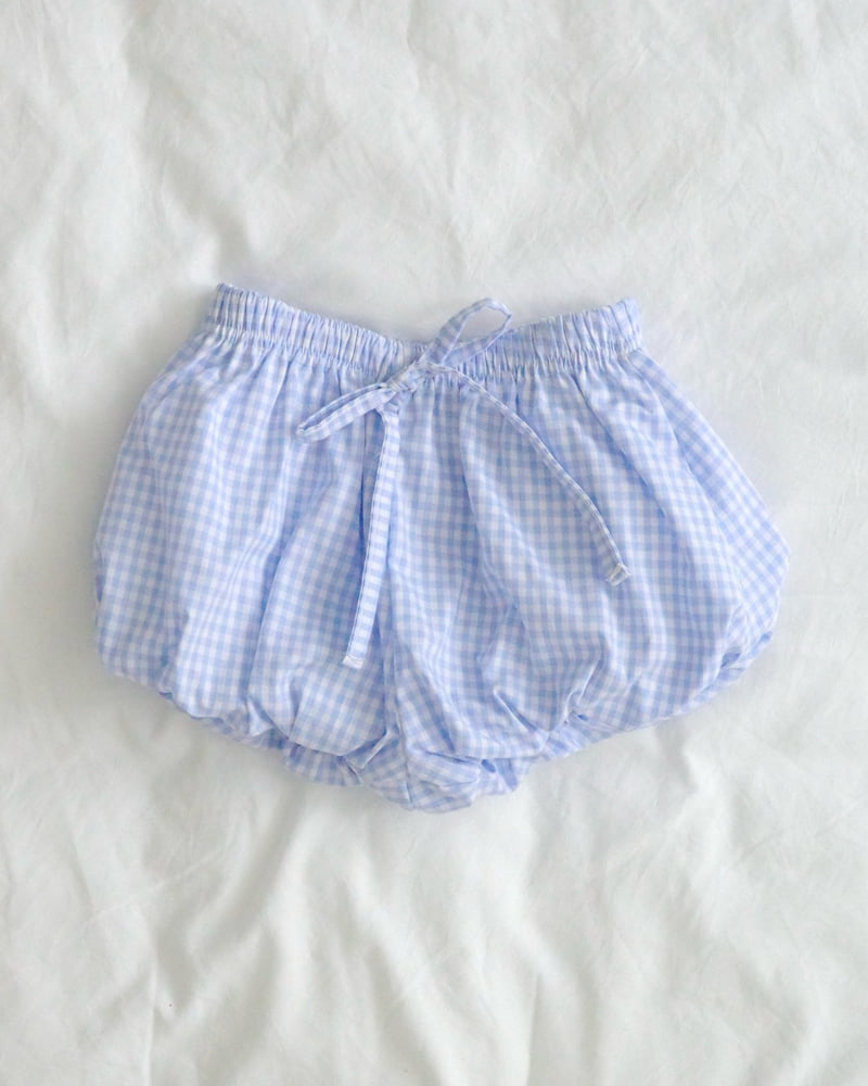 Bailey - Korean Children Fashion - #Kfashion4kids - Pumpkin Check Bloomer - 12