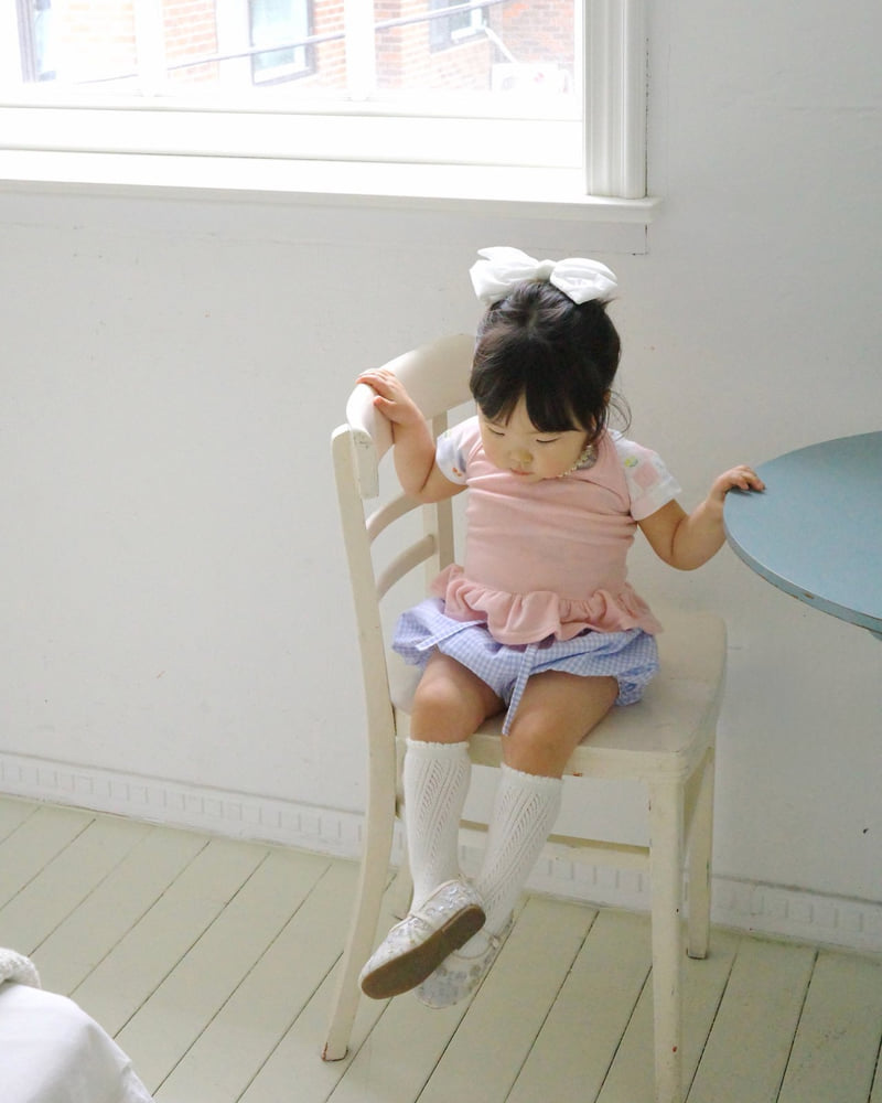 Bailey - Korean Children Fashion - #childofig - Hot Girl Boat Neck Tee - 5