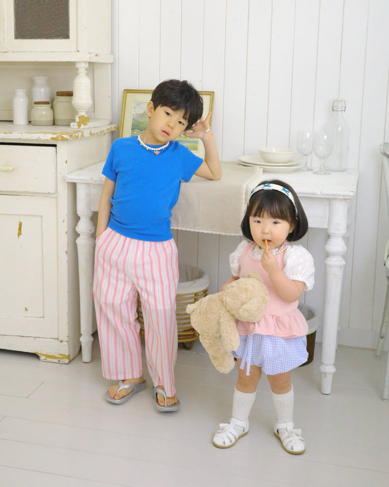 Bailey - Korean Children Fashion - #childofig - Beach Stripe Pants - 4