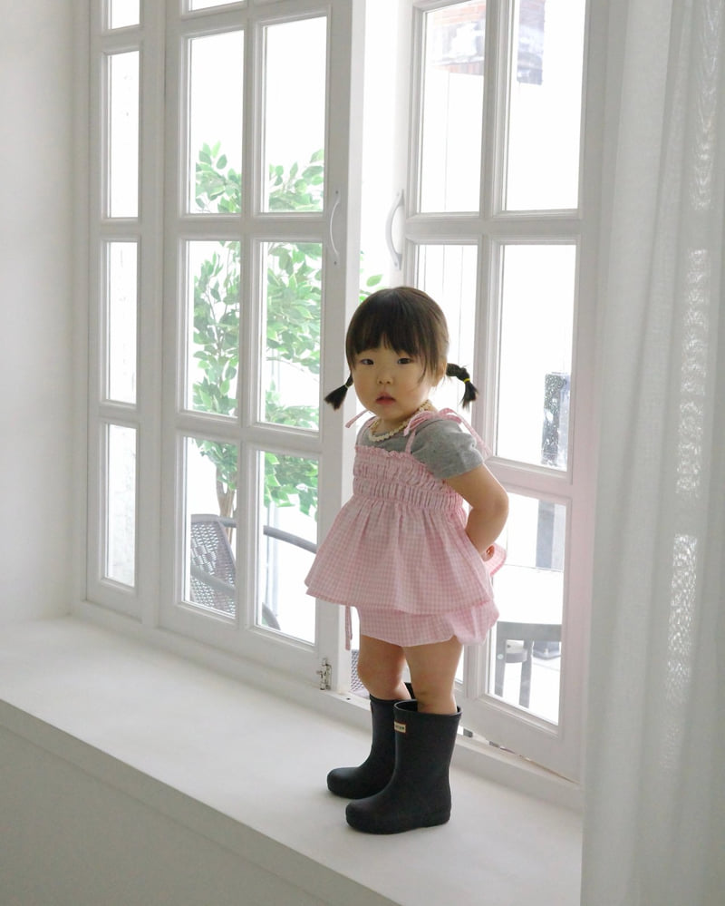 Bailey - Korean Children Fashion - #childrensboutique - Pumpkin Check Bloomer - 5